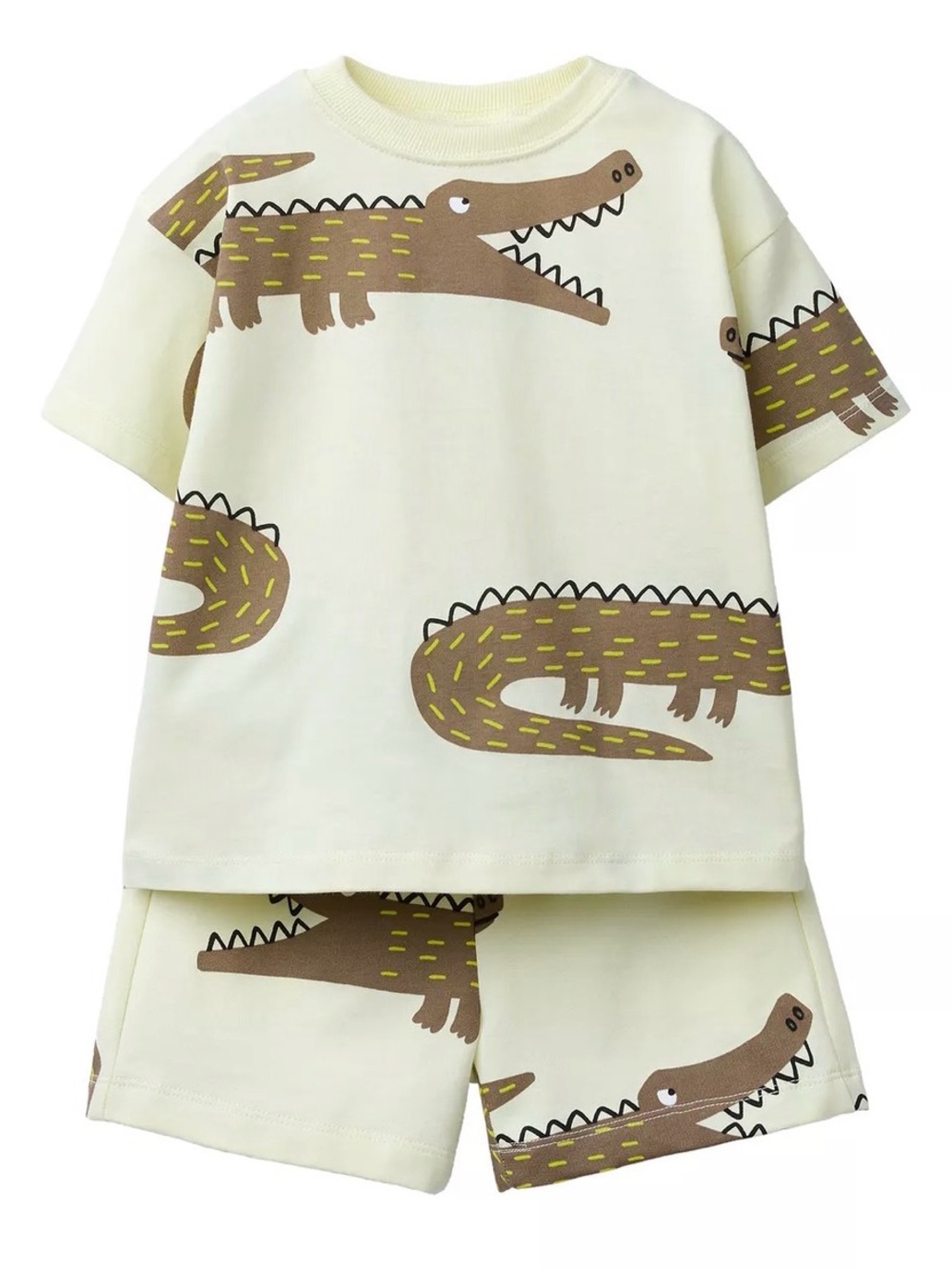 Zara CROCODILE PRINT T-SHIRT AND BERMUDA SET